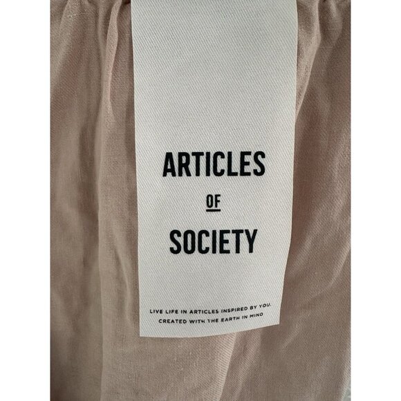 NWT Article of Society Kate Linen Tailored Shorts 2‎ / 26 Dusty Rose Beachy Y2K - Picture 9 of 12